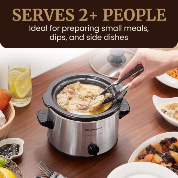 81KyG1jXXfL._AC_SL1500_ Elite Gourmet MST-250XS Electric Slow Cooker review 1.5 Quart Stainless Steel performance