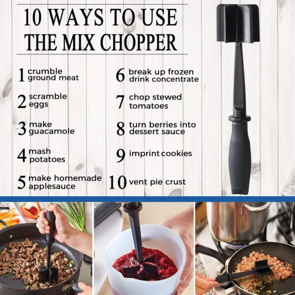 81MLsU2pA4L._AC_SL1500_ Best Meat Chopper Review TMEDW Heat Resistant Nylon Masher for Ground Beef