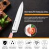 81MzFmUAIfL._AC_SL1500_ Review of RETROSOHOO Pink Kitchen Knife Set with Sharpener and Block