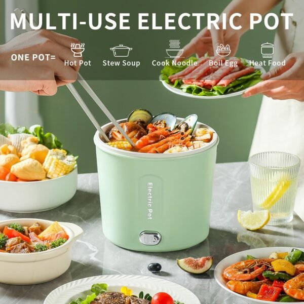 81RRB8GzIgL._AC_SL1500_ Zelarca Hot Pot Electric 1L Mini Cooker Review Compact and Multifunctional Cooking Solution