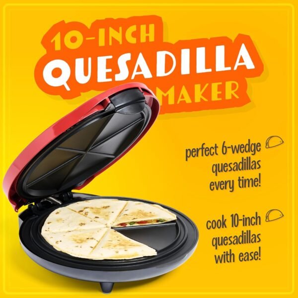 81TOUwnLkL._AC_SL1500_ Taco Tuesday Deluxe 10-inch Quesadilla Maker review for crispy, flavorful wedges at home