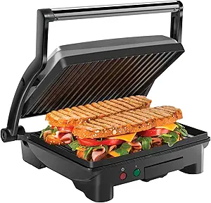 81UsdTZoXLL.__AC_SX300_SY300_QL70_FMwebp_ Chefman Panini Press Grill review compact 4-slice sandwich maker with non-stick plates