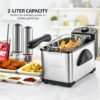 81VliWd2ccL._AC_SL1500_ OVENTE Electric Deep Fryer 2L Review High-Performance Stainless Steel for Perfect Frying