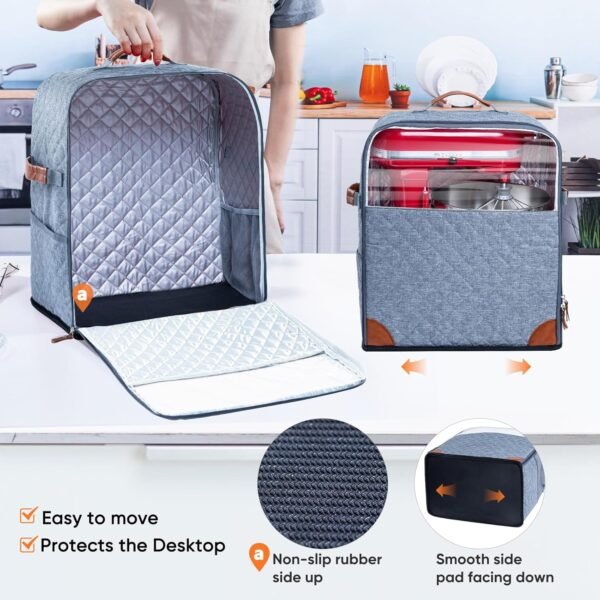 81Z-DGwCHHL._AC_SL1500_ Best Mixer Cover Review BAGSPRITE Fits KitchenAid 4.5/5 Quart Attachments