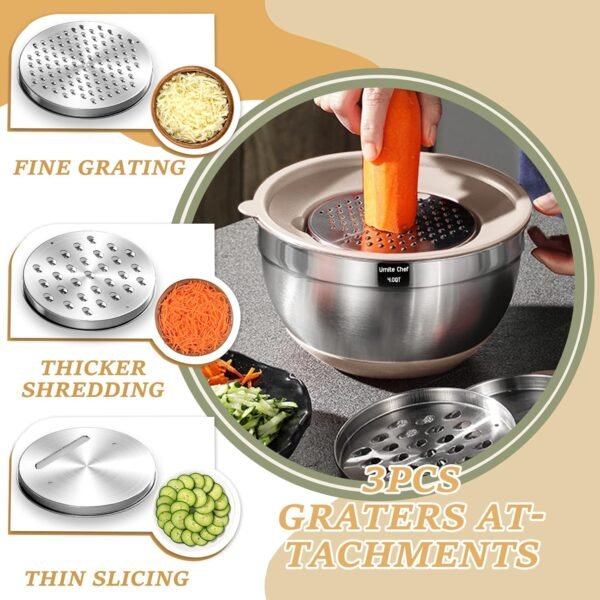 81adAiK3NHL._AC_SL1500_ Comprehensive review of Umite Chef stainless steel mixing bowls with airtight lids