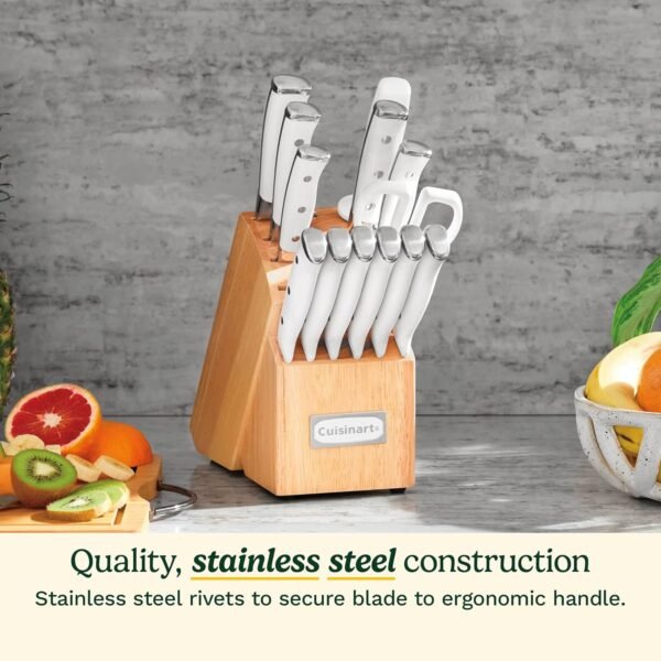81ioSAw-XuL._AC_SL1500_ Cuisinart 15-Piece Knife Set review High Carbon Stainless Steel durability