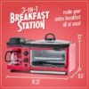 81jKnf3sVaL._AC_SL1500_ Review of Nostalgia 3-in-1 Breakfast Station Coffee Maker Griddle Toaster Oven Combo