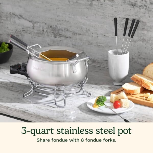 81lJZfL5XUL._AC_SL1500_ Cuisinart Electric Fondue Pot Review Best for Chocolate, Cheese, and Broth Lovers