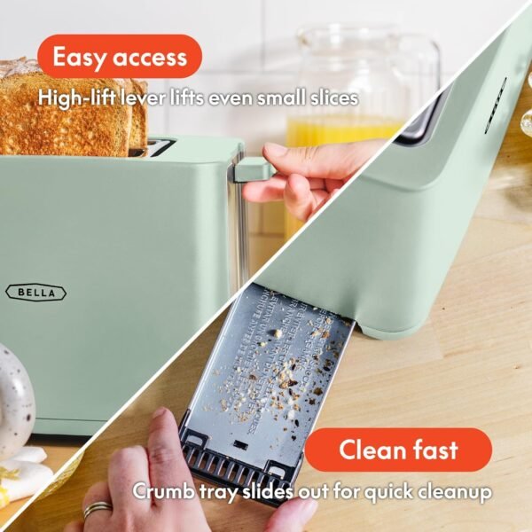 81nPhsmkL._AC_SL1500_ BELLA 2 Slice Toaster Review Compact Design with Wide Slots and Auto Shut Off