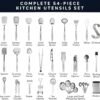 81wMSLXLK3L._AC_SL1500_ Comprehensive review of Home Hero stainless steel kitchen utensil set 54 pcs