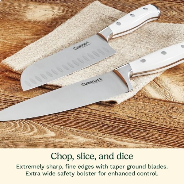 913gkTURanL._AC_SL1500_ Cuisinart 15-Piece Knife Set review High Carbon Stainless Steel durability