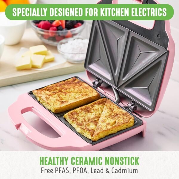 91LSfEI1FxL._AC_SL1500_ GreenLife Sandwich Maker Review Healthy Ceramic Nonstick Panini Press with Quick Heating Design