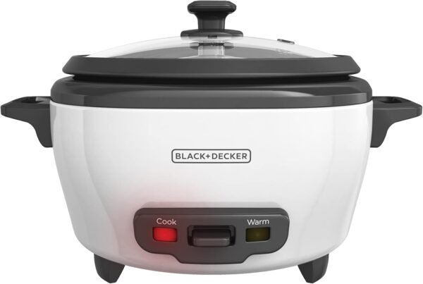 513d3QG-KeS._AC_SL1500_-2 BLACK+DECKER 6-Cup Rice Cooker, RC506, 3-cup Uncooked Rice, Steaming Basket, Removable Non-Stick Bowl, One Touch