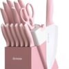 61FJ2ZNMt9L._AC_SL1500_ Astercook Kitchen Knife Set Review High Carbon Stainless Steel with Sharpener and Block