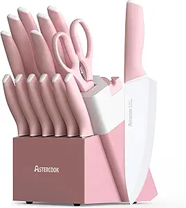 61FJ2ZNMt9L.__AC_SX300_SY300_QL70_FMwebp_ Astercook Kitchen Knife Set Review High Carbon Stainless Steel with Sharpener and Block