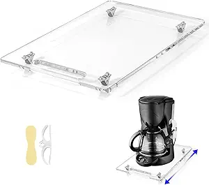 61JAa29cjWL.__AC_SX300_SY300_QL70_FMwebp_ Baemin Acrylic Appliance Slider Review Smooth Kitchen Storage Organizer Tray