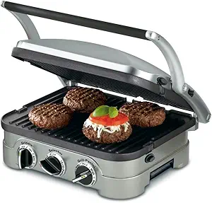 61UXQ82C8bL.__AC_SY300_SX300_QL70_FMwebp_ Cuisinart Griddler 5-in-1 Panini Press Review Unveils Ultimate Sandwich Maker Versatility