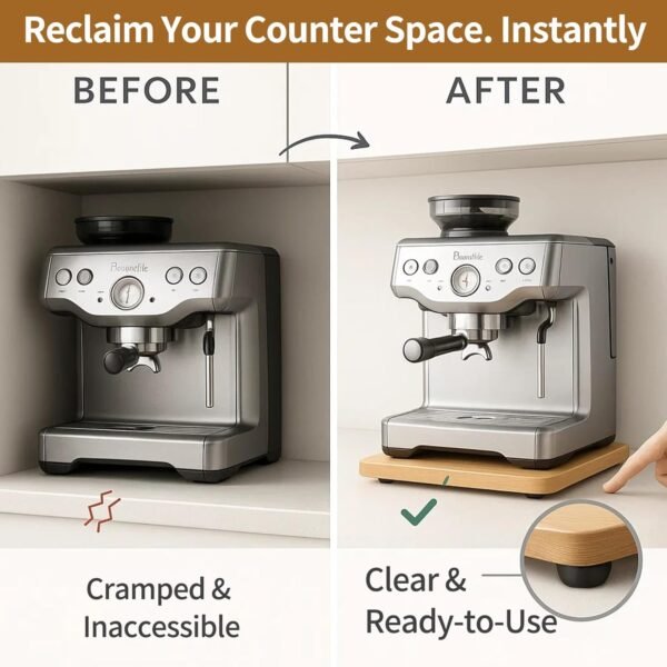 71V5napjYtL._AC_SL1500_ Bamboo Appliance Slider Review Heavy Duty KitchenAid Mixer and Coffee Maker Tray