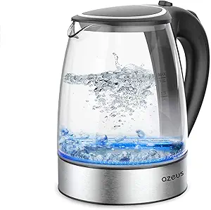 71cr4D8Rm0L.__AC_SY300_SX300_QL70_FMwebp_ AZEUS Electric Kettle CX-817 Review Rapid Boil Safety Features and Design Insights
