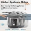 71o6yDwZ5vL._AC_SL1500_-2 Appliance Sliders for Kitchen 24 PCS Self-adhesive Small Kitchen Finds Appliance Slider Hacks Easy to MovIing & Space Saving Must Have Home Gadgets Mixer Accessories for Countertop