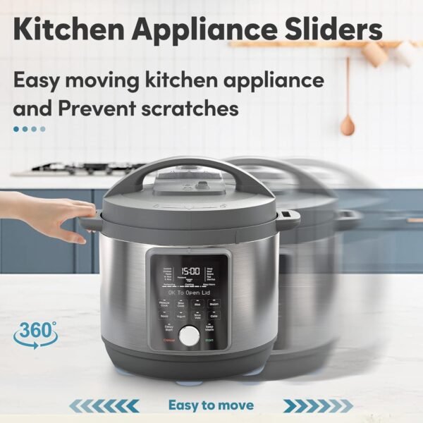 71o6yDwZ5vL._AC_SL1500_-2 Appliance Sliders for Kitchen 24 PCS Self-adhesive Small Kitchen Finds Appliance Slider Hacks Easy to MovIing & Space Saving Must Have Home Gadgets Mixer Accessories for Countertop