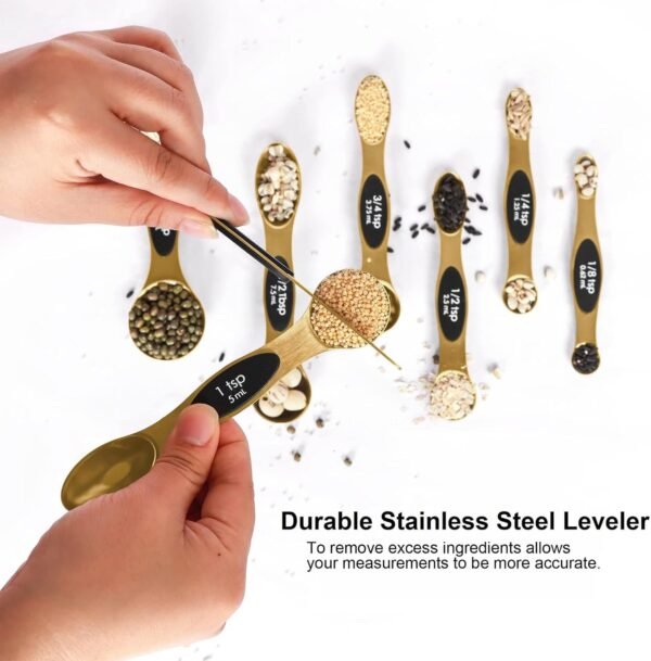 71zW4Dlet2L._AC_SL1500_ BIDFUL Magnetic Measuring Spoons Set Review Accurate Stainless Steel Kitchen Gadgets