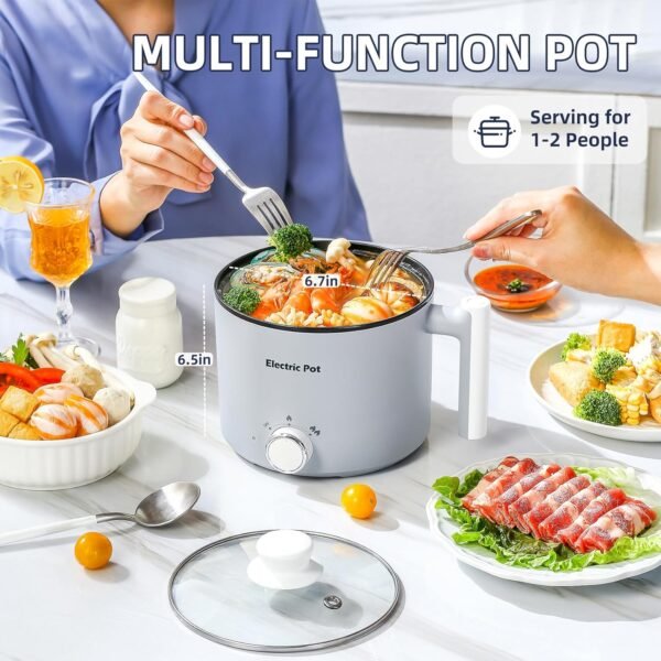 81I0FRoW5QL._AC_SL1500_ YOOLYQI Electric Hot Pot Review Portable 1.5L Multi-Function Cooker Benefits