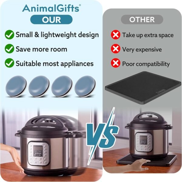 81P8oXBjrOL._AC_SL1500_-2 Appliance Sliders for Kitchen 24 PCS Self-adhesive Small Kitchen Finds Appliance Slider Hacks Easy to MovIing & Space Saving Must Have Home Gadgets Mixer Accessories for Countertop