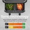 81rUK8vkL._AC_SL1500_-2 CHEFMAN 6 Quart Dual Basket Air Fryer Oven with Easy View Windows, Sync Finish, Hi-Fry, Auto Shutoff, 2 Independent 3Qt Nonstick Dishwasher Safe Frying Baskets, Digital Double Air Fryer - Black